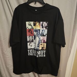 Taylor Swift Black Graphic Tee - The Eras Tour Size Small